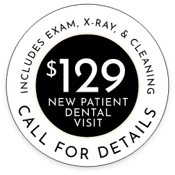 $129 new patient dental visit stamp